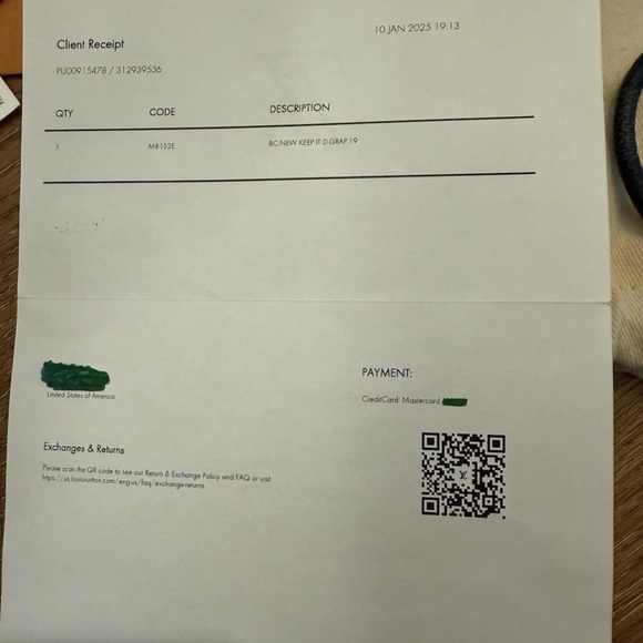 Louis Vuitton Black and Silver Bracelet - Picture 4 of 4